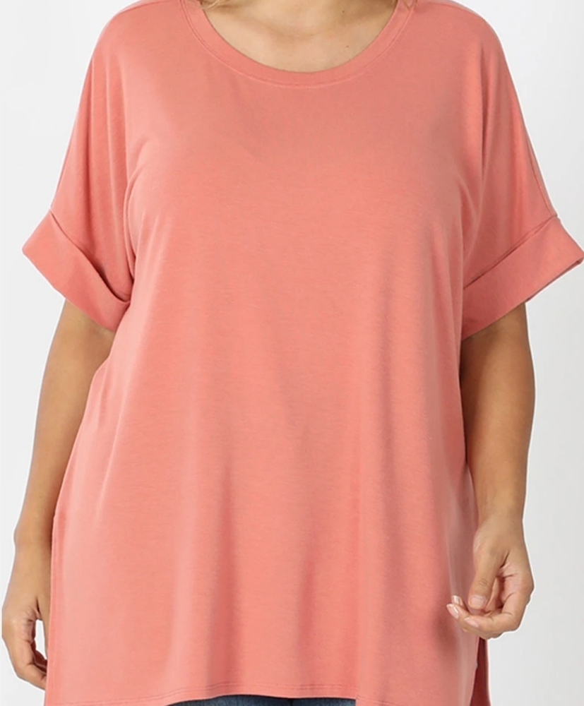 🆕️ PLUS Rolled Sleeve Top